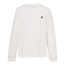 Sweat Homme T-Shirt DNRV Long Sleeve Tee Blanc