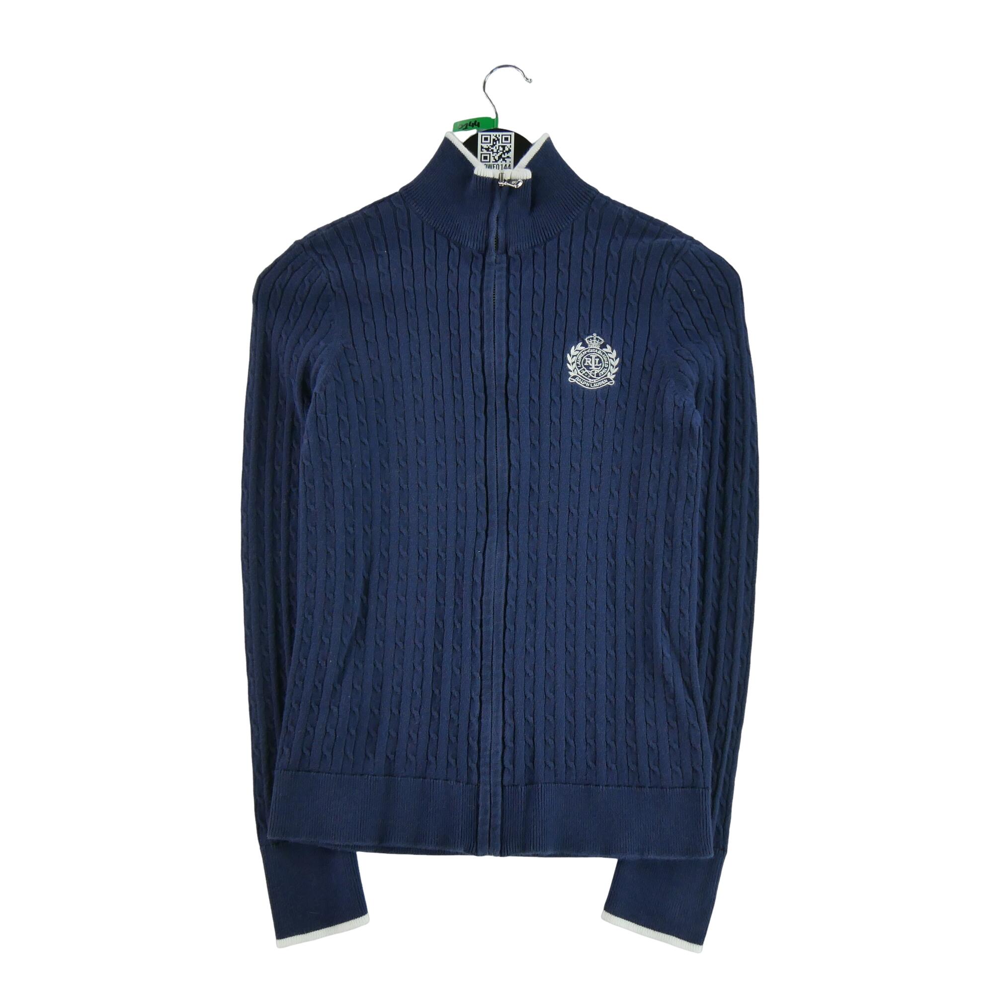 RALPH LAUREN Reconditionné - Pull Femme full zip Marine - Très Bon État