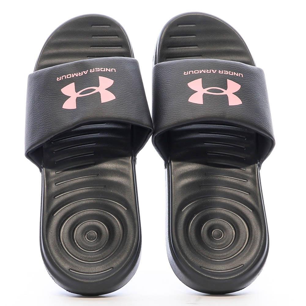 Claquettes Noires/Roses Femme Under Armour Ansa Fix 3/7