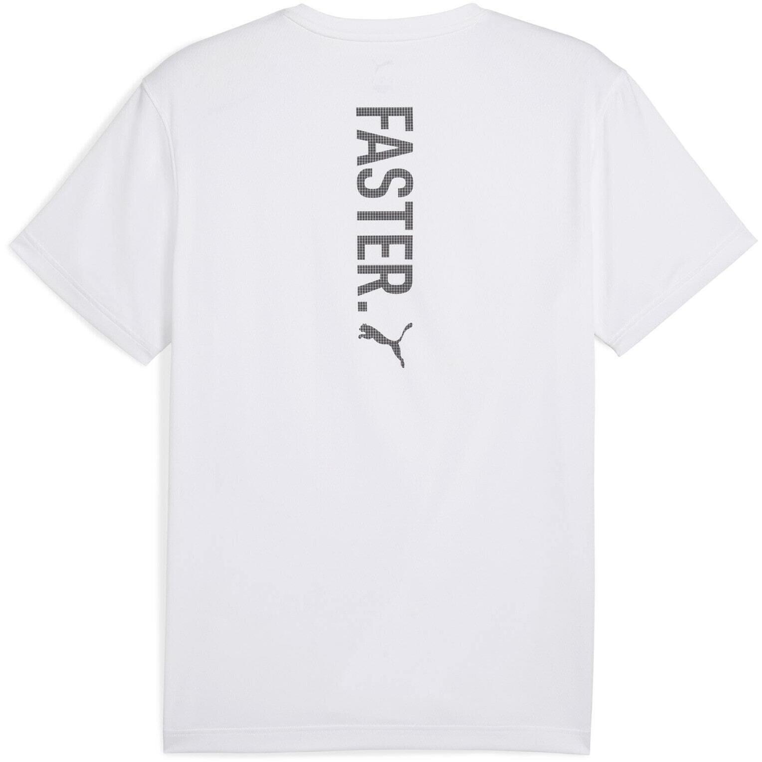 T-shirt Puma Graphics Running Faster Tee M, Wit, Mannen 2/2
