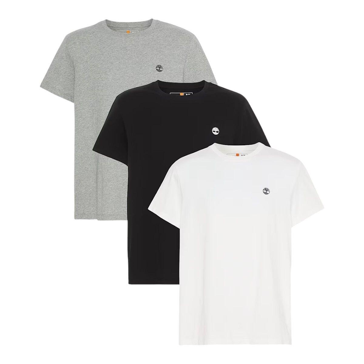 Timberland - Sweat Homme Dnrv 3xpack Tee Multi - T-shirt Manches Courtes - Multicolore - Decathlon
