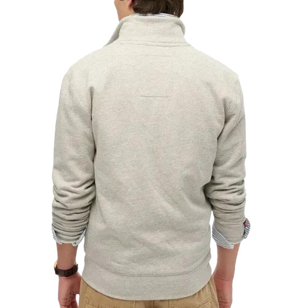 Felpa Uomo Superdry Essential con Zip Grigio Melange 2/7