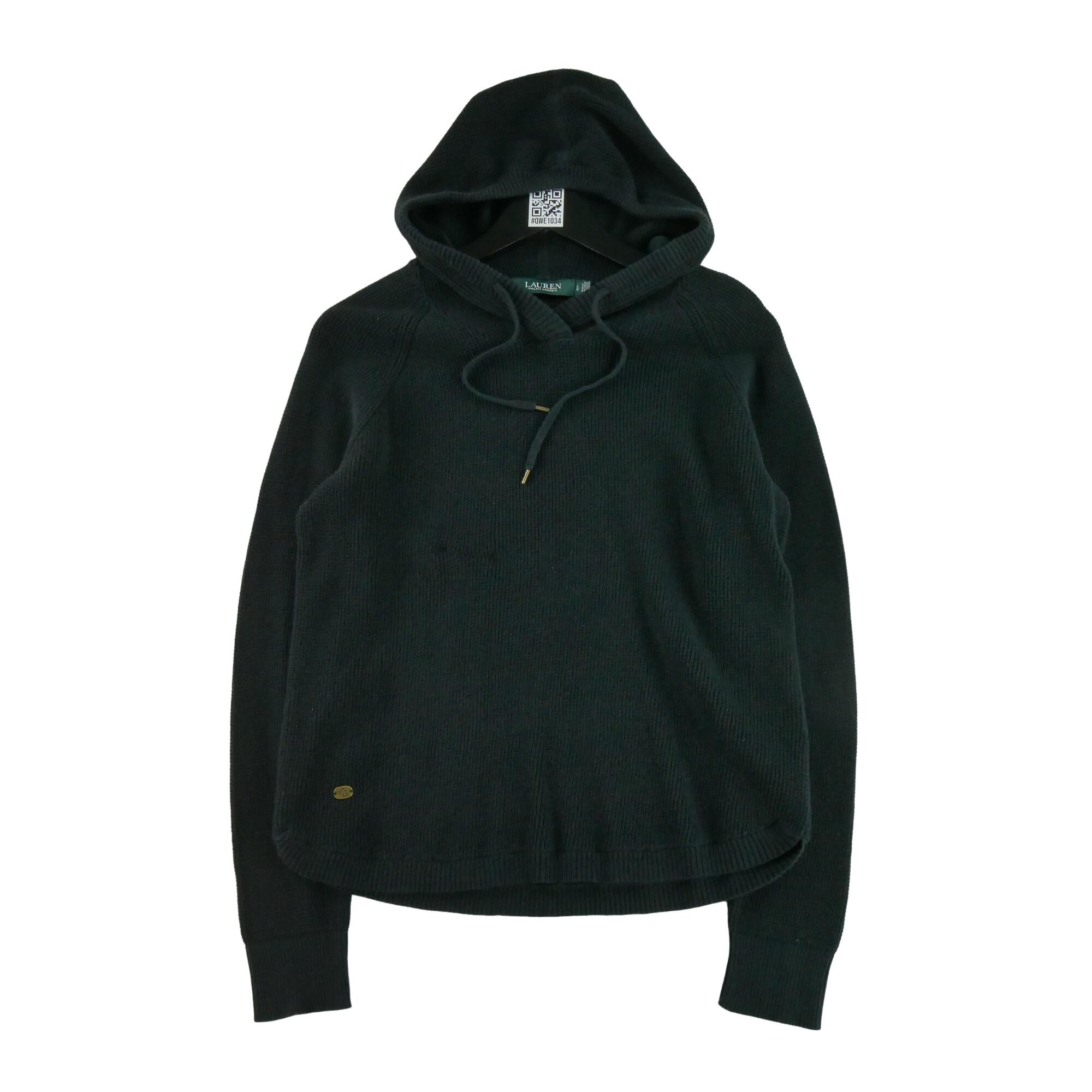 RALPH LAUREN Reconditionné - Sweat à capuche Femme Noir - Bon État