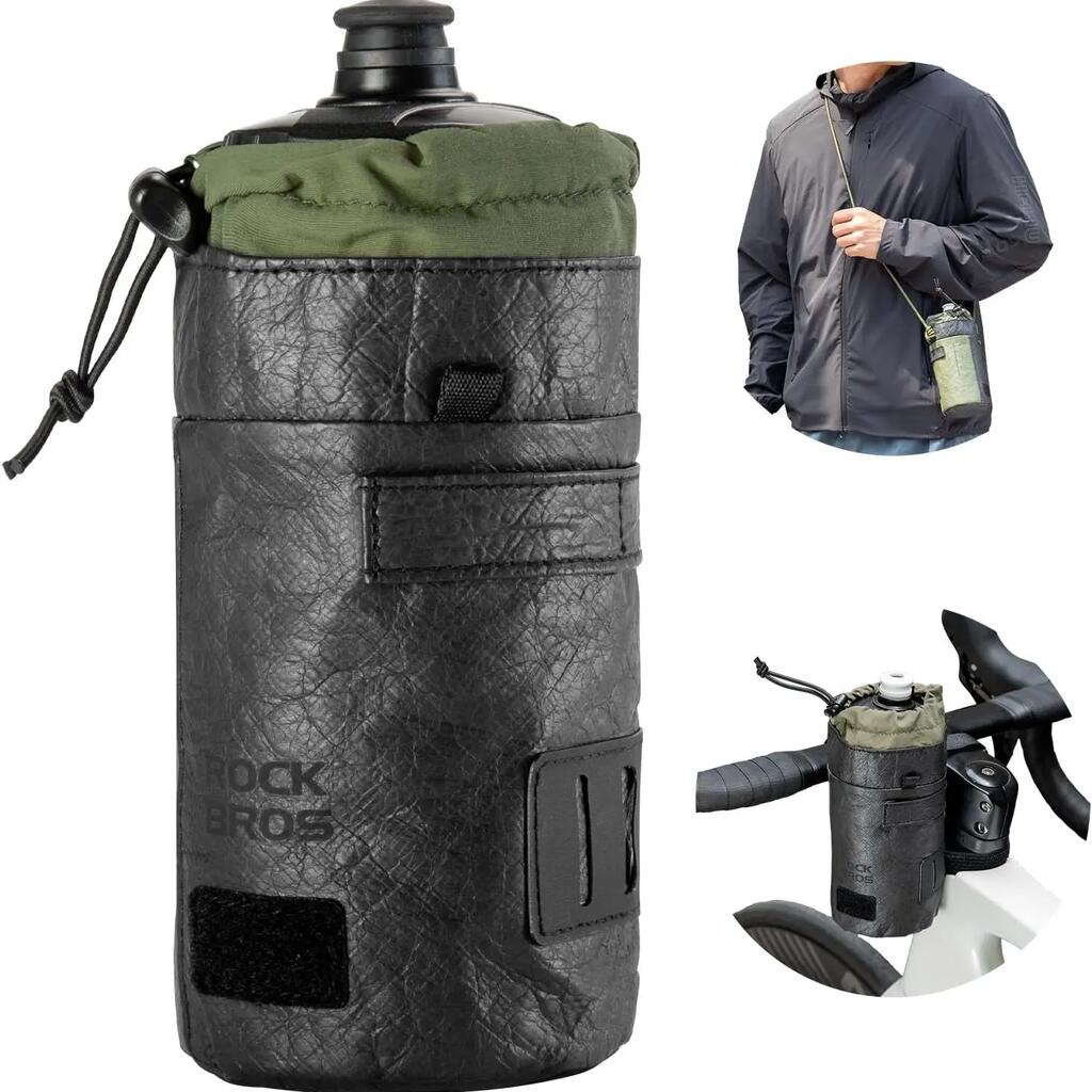 Handlebar Bag / Bike Bottle Holder – Ultra-Light, Multi-Strap