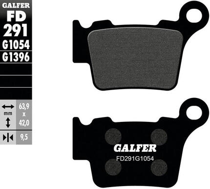 Galfer remblokken fd291 brake pad fd291 g1054 organic standard