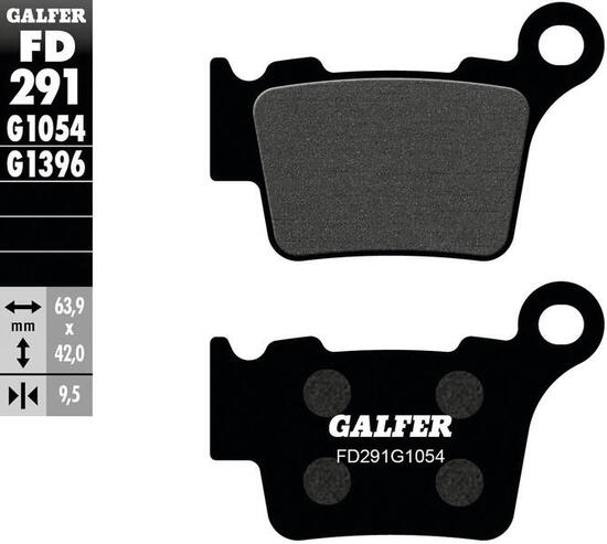 Galfer remblokken fd291 brake pad fd291 g1054 organic standard