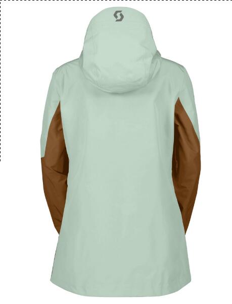 Scott Vertic Gore-Tex 2-Laags Ski Jas Dames - Groen/Bruin 2/2