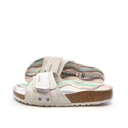 Sandales Grises Clair Femme Birkenstock Arizona