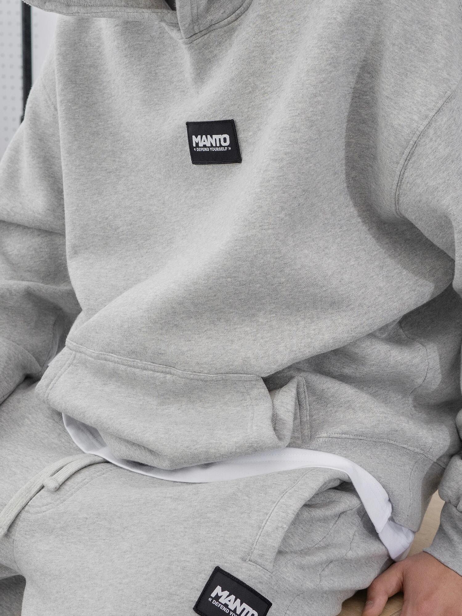 MANTO bluza z kapturem LABEL 25 OVERSIZE melanż 2/6