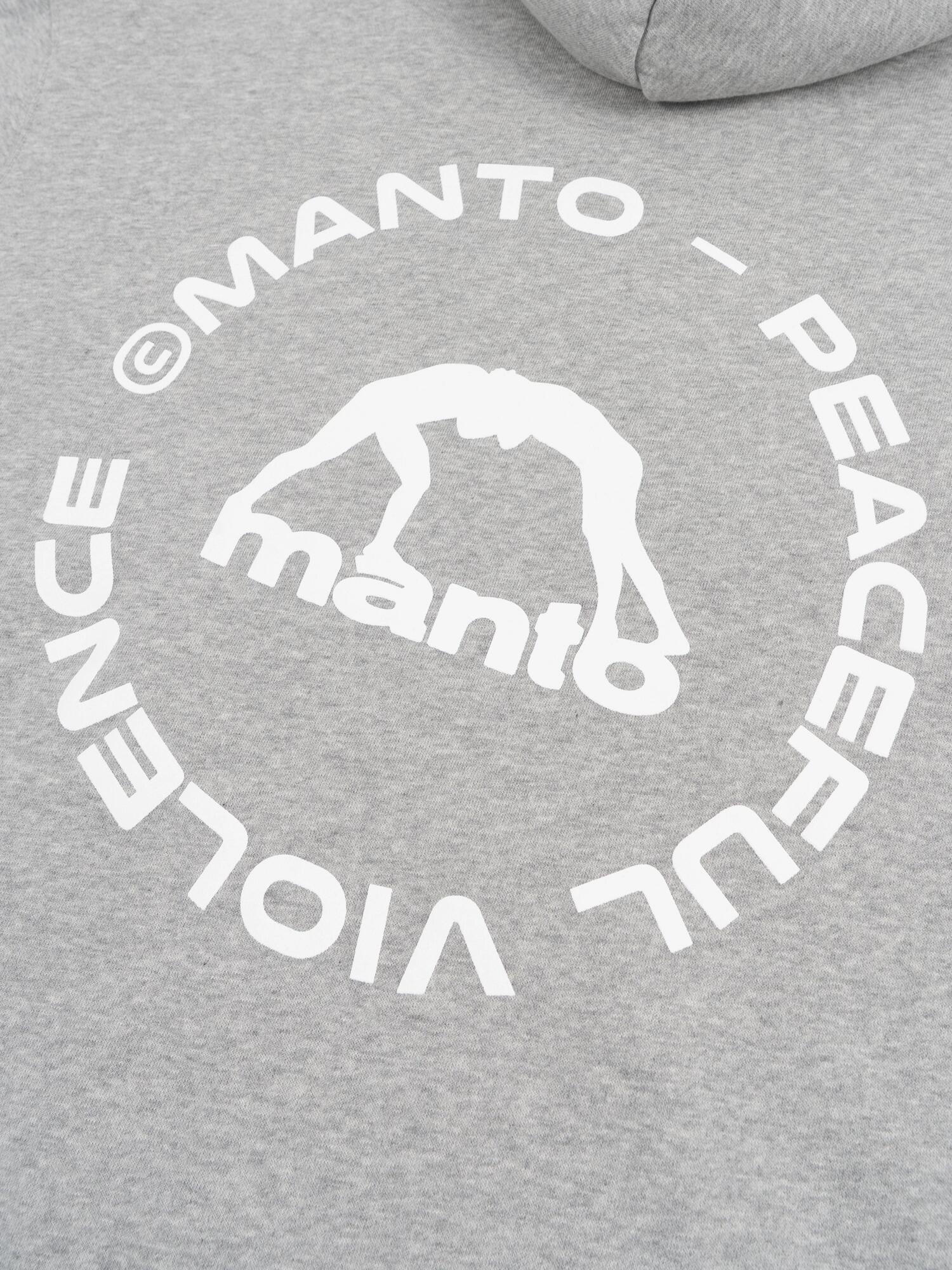 MANTO bluza z kapturem LABEL 25 OVERSIZE melanż 5/6