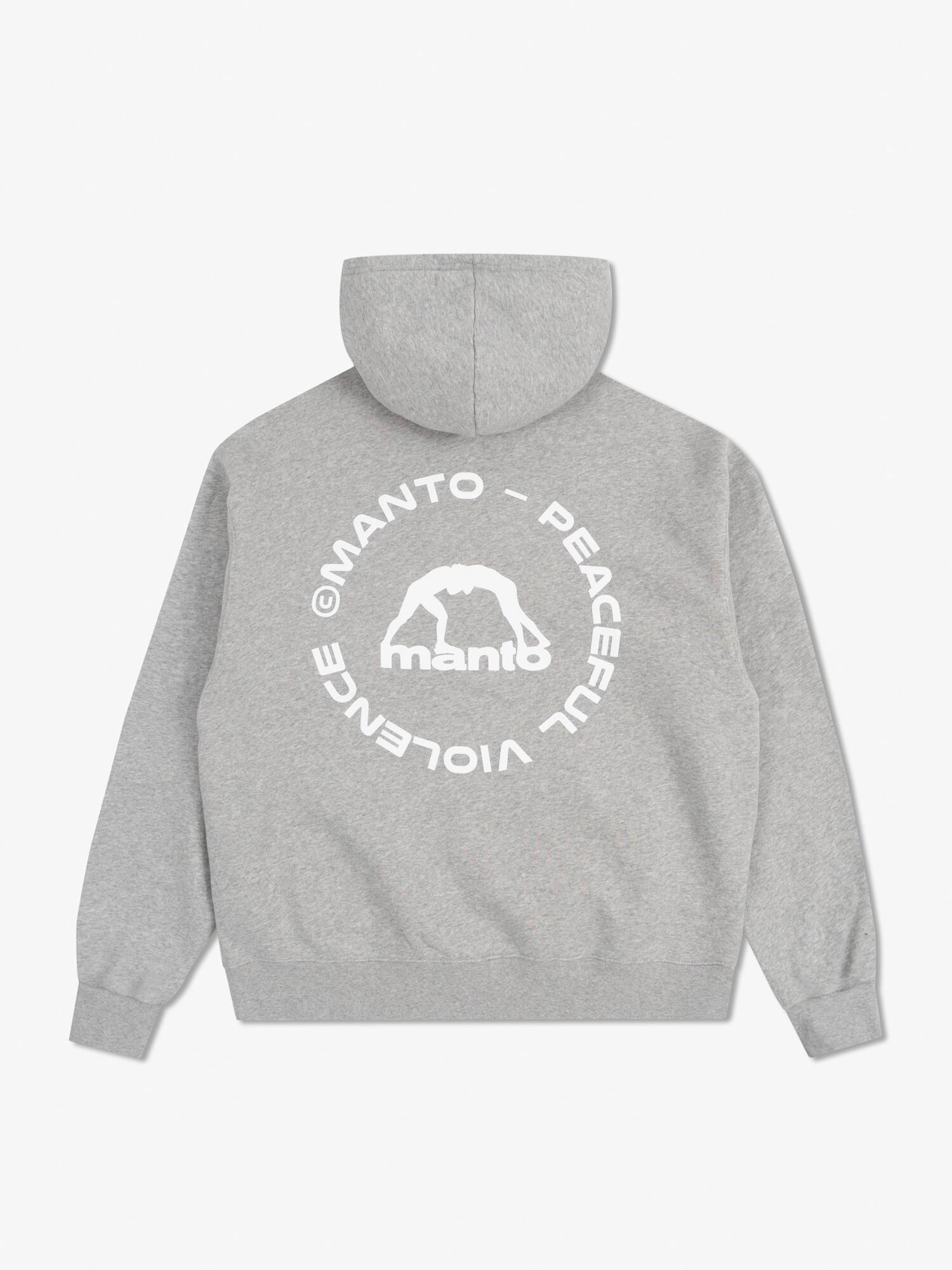 MANTO bluza z kapturem LABEL 25 OVERSIZE melanż 4/6
