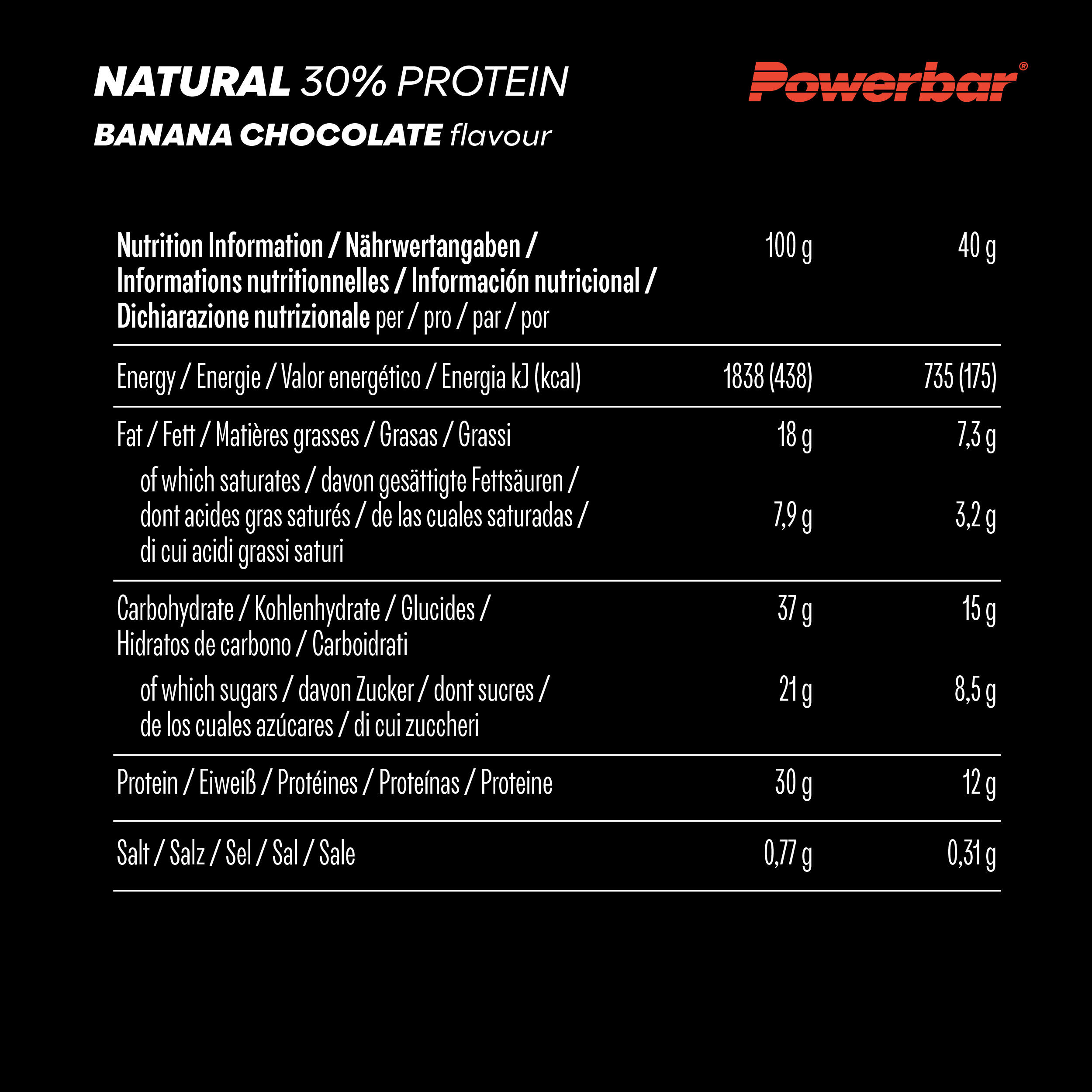 Barre proteica di nutrizione PowerBar Natural (x18) 6/7