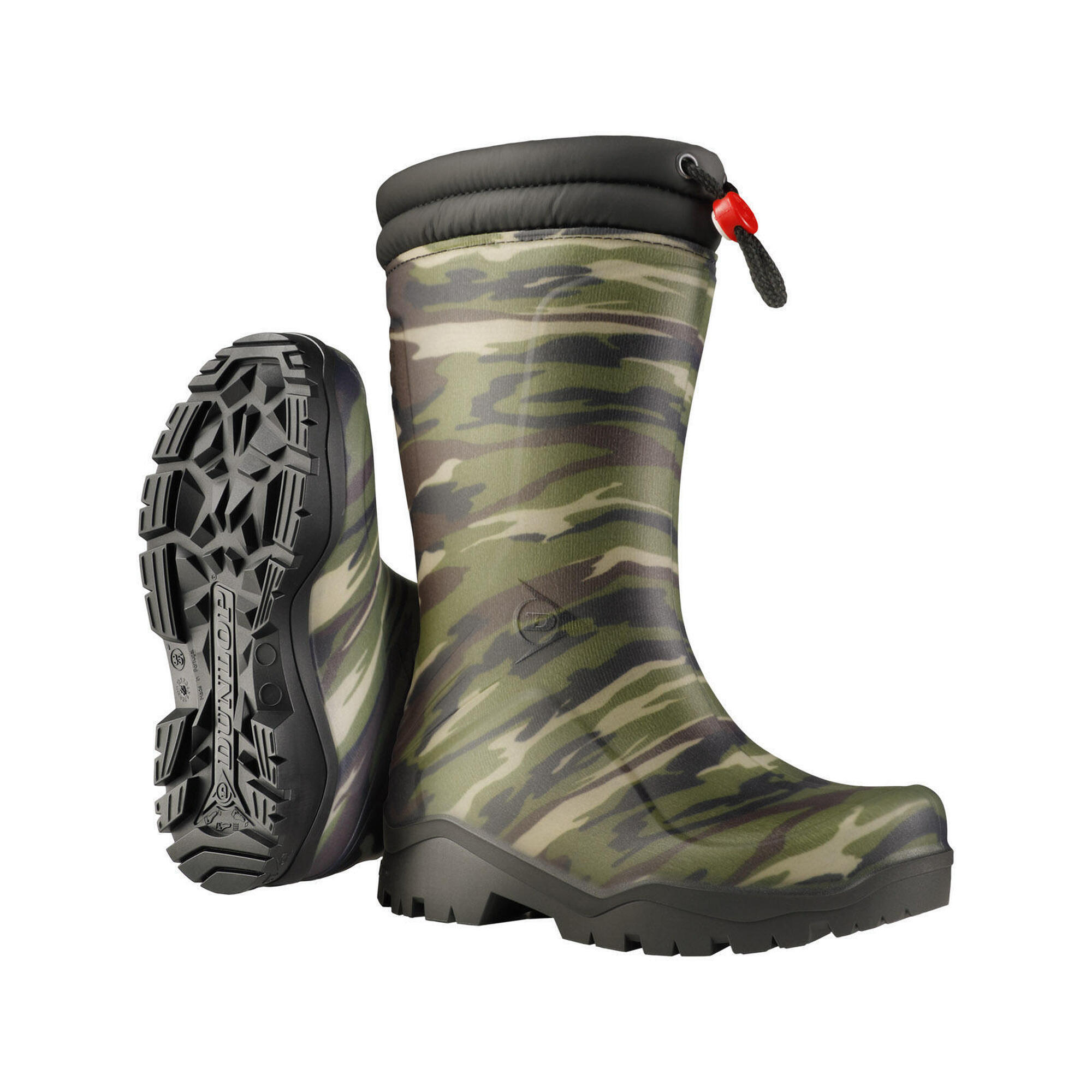 Dunlop - Dunlop Bottes D'Hiver K310931 Kids Camouflage Blizzard - Bottes - Marron|vert - Decathlon