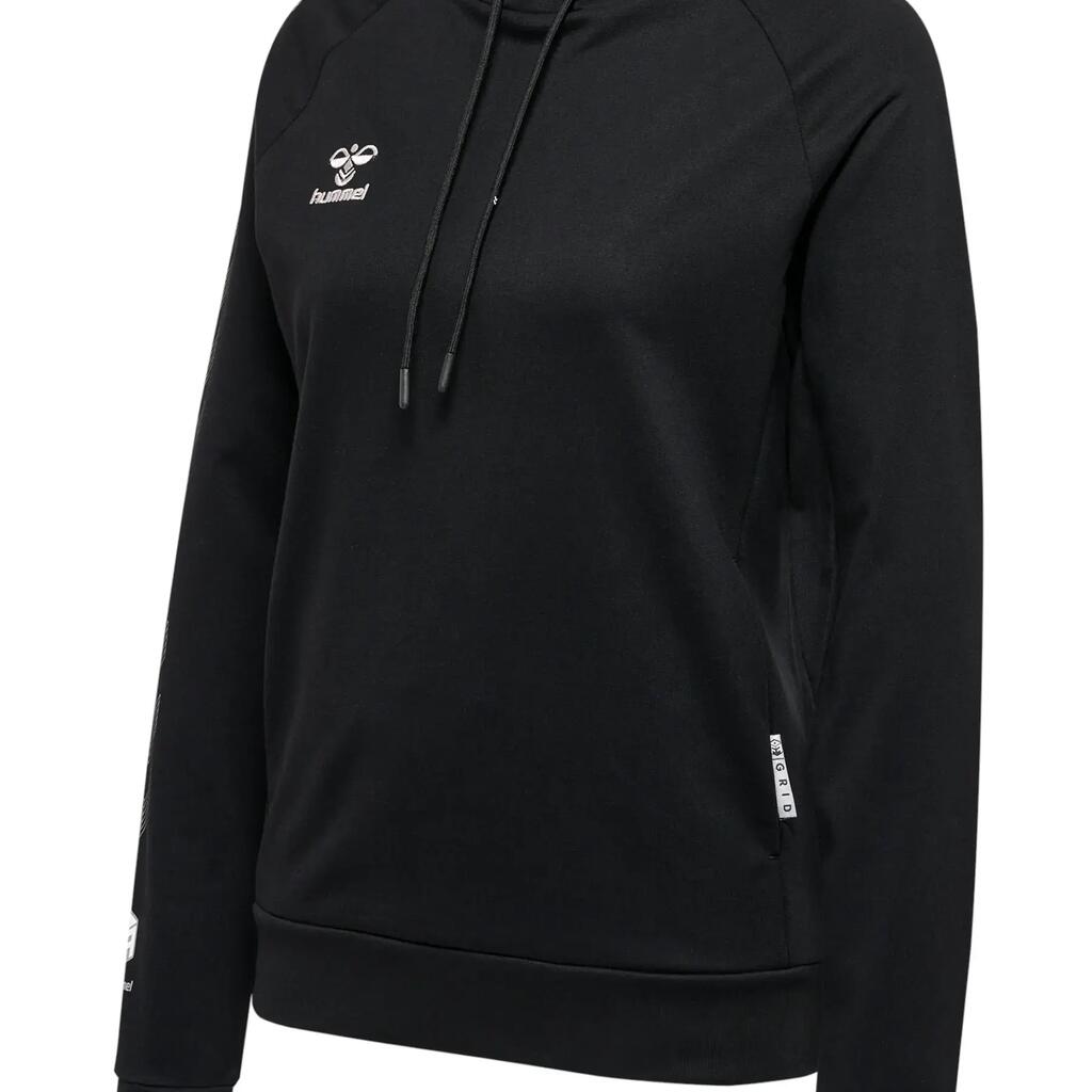 Women's cotton hooded sweatshirt Hummel Move Grid