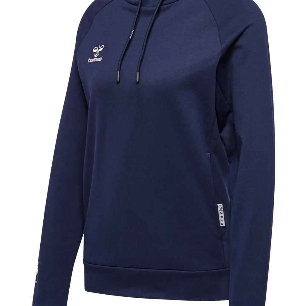Women's cotton hooded sweatshirt Hummel Move Grid