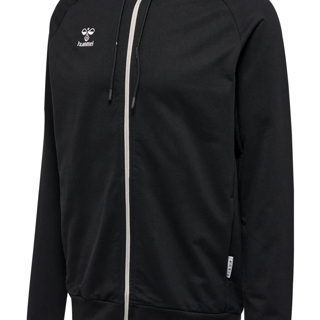 Cotton zip-up hoodie Hummel Move Grid