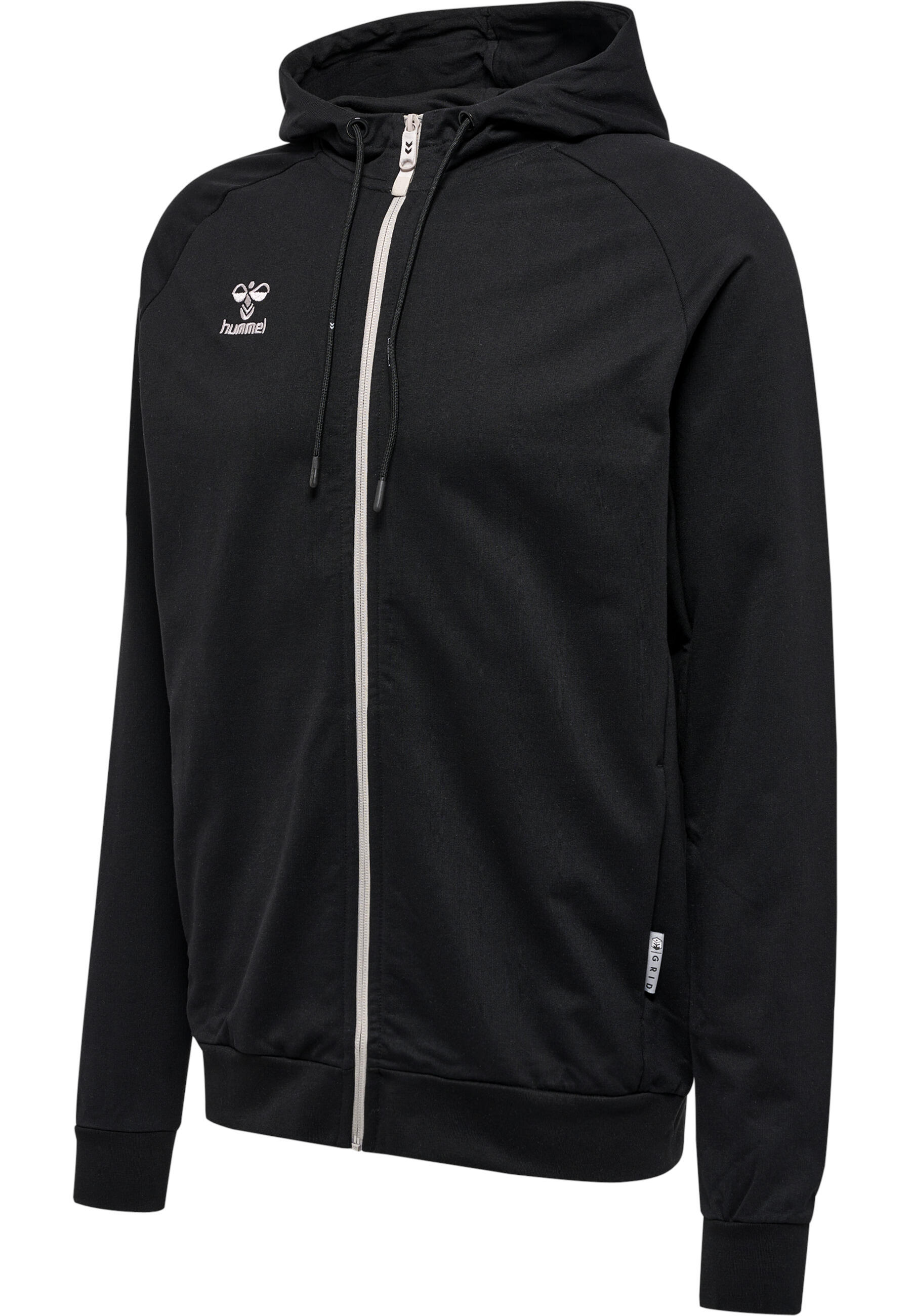 Bawełniana bluza z kapturem zapinana na zamek Hummel Move Grid