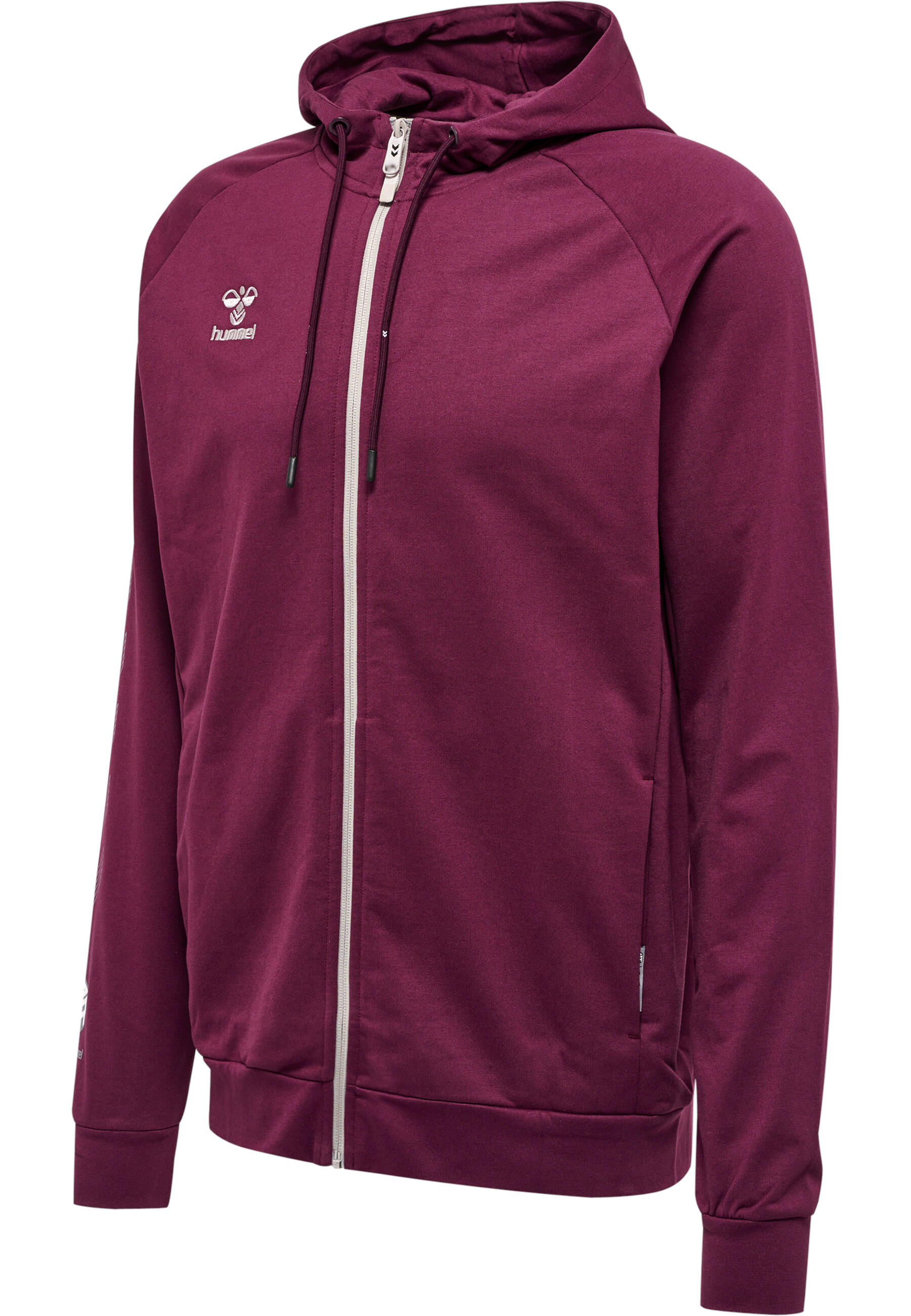Bawełniana bluza z kapturem zapinana na zamek Hummel Move Grid