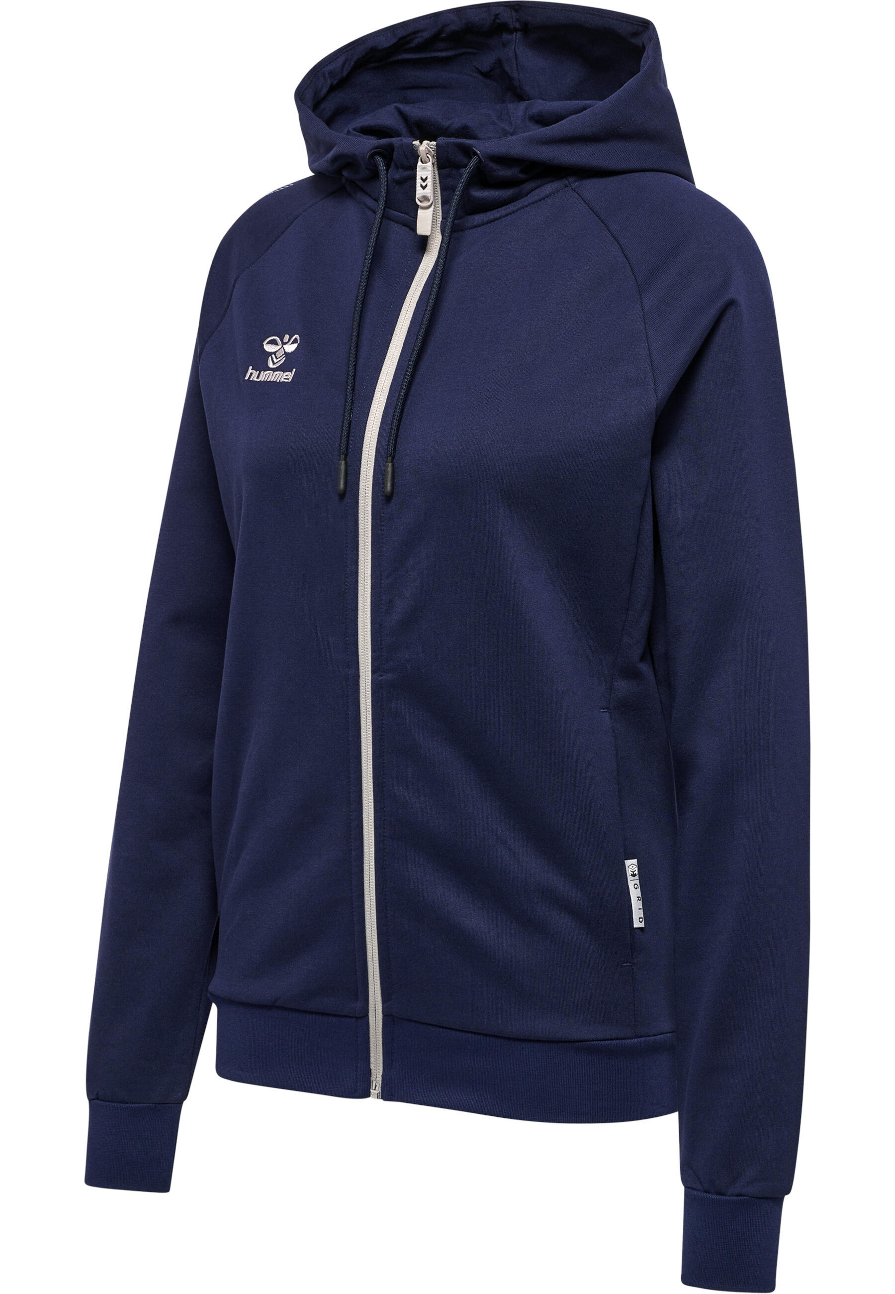 Sweatshirt mit Kapuze und Reißverschluss aus Baumwolle, Damen Hummel Move Grid 4/7