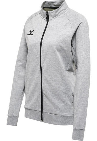 Giacca della tuta donna in cotone con zip Hummel Move Grid
