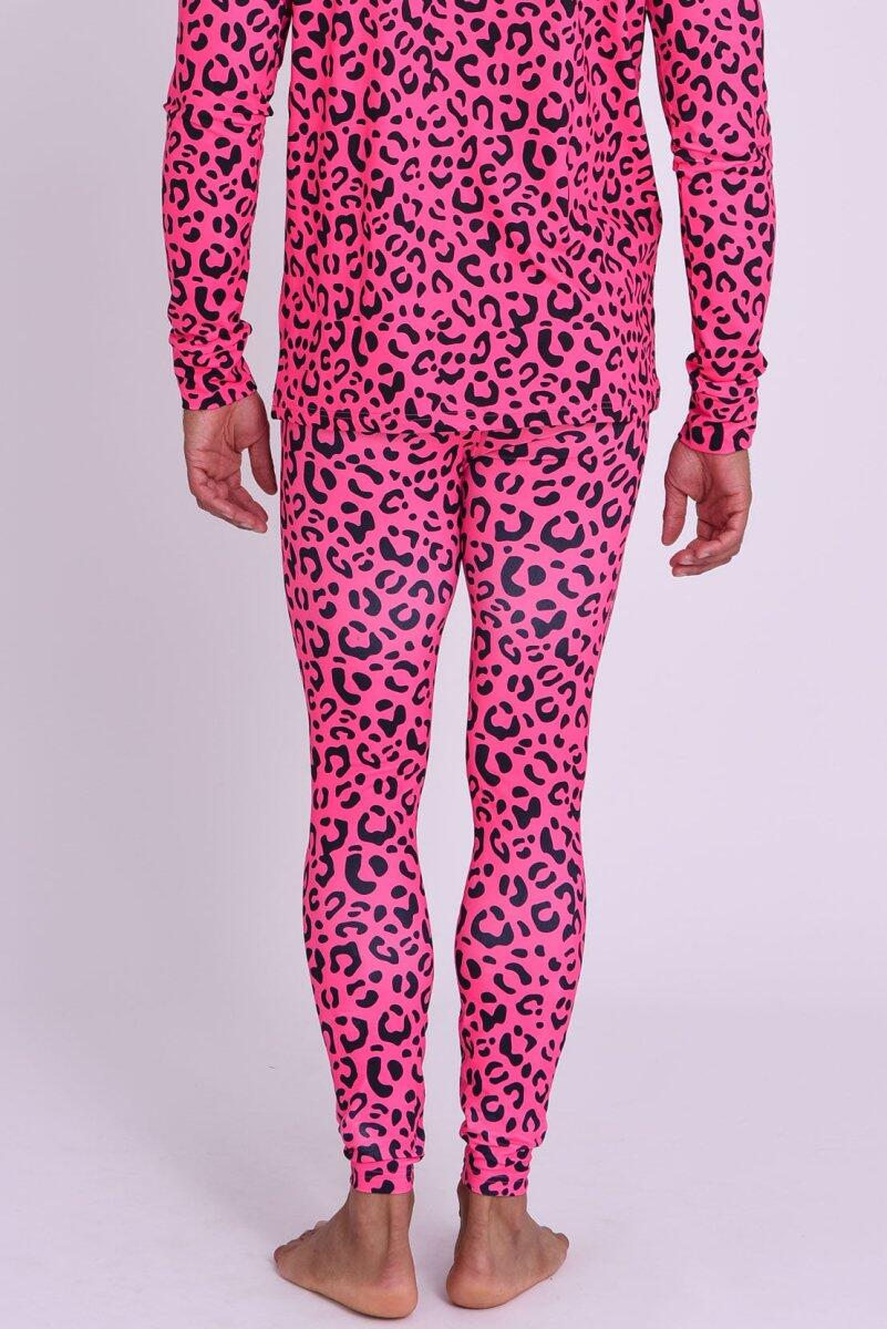 Homme Ski Sous-vêtement Bas Hotel California Pink Leopard 2/6