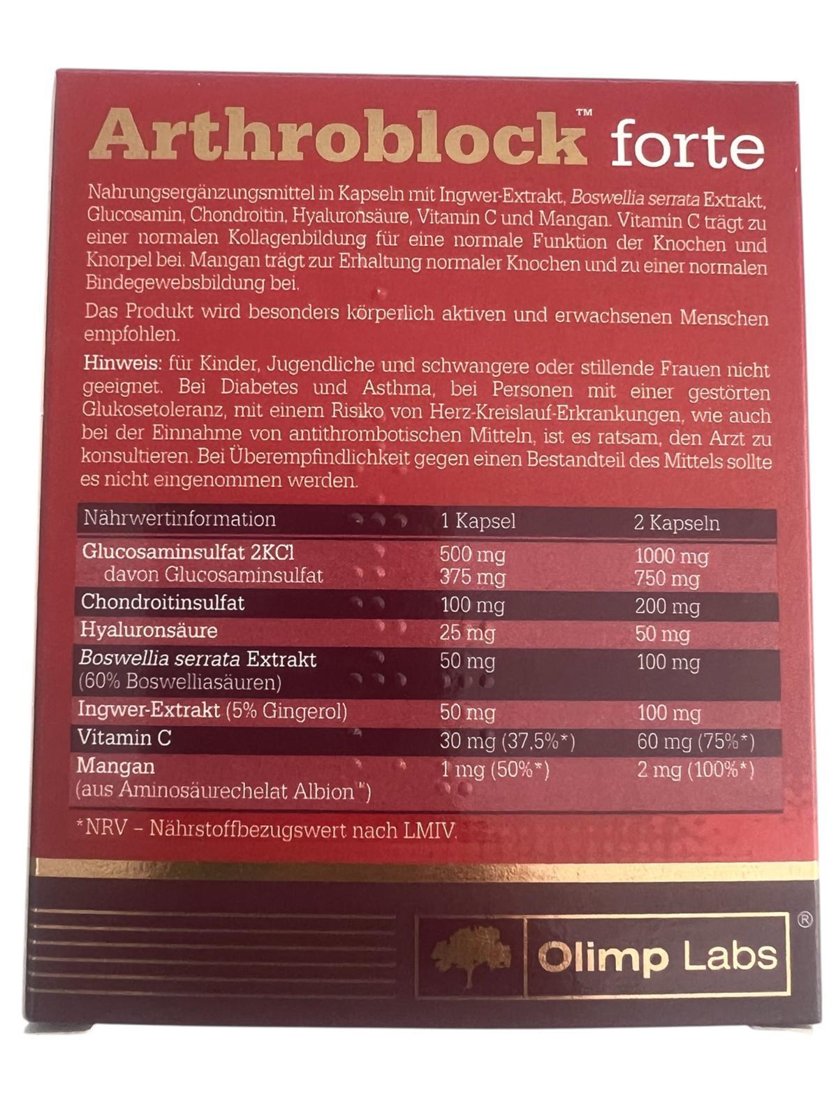 Olimp Arthroblock Forte (60 Kapseln) 2/4