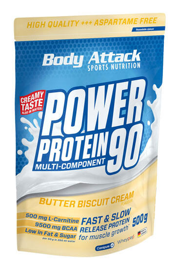 Body Attack Power Protein 90 500g Chocolate Nut-Nougat 3/7