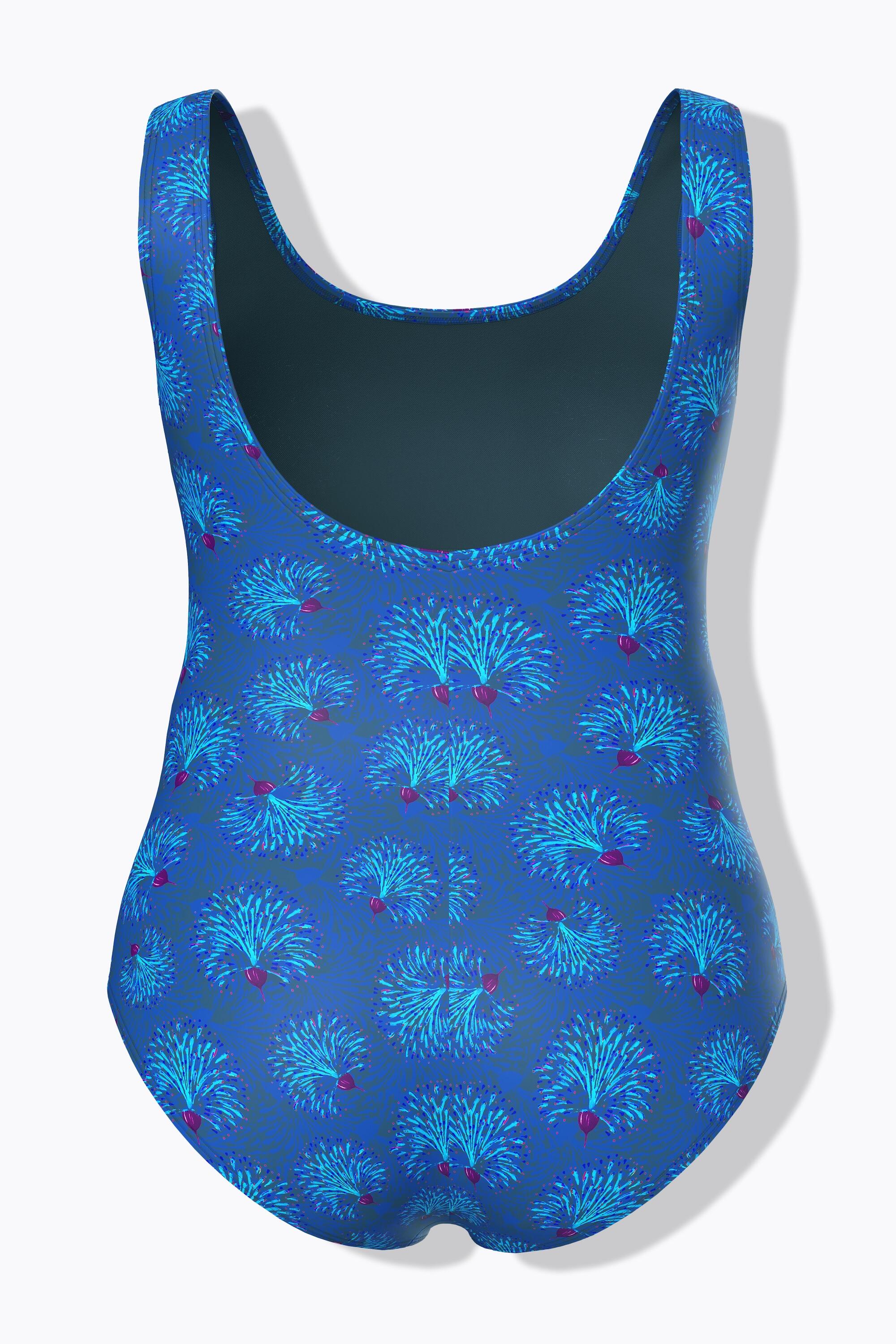 Femme Maillot de bain sans bonnets souples motif floral « feu d'artifice » 7/7