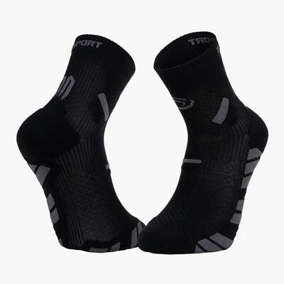 Bv sport trail ultra mid sokken zwart/grijs