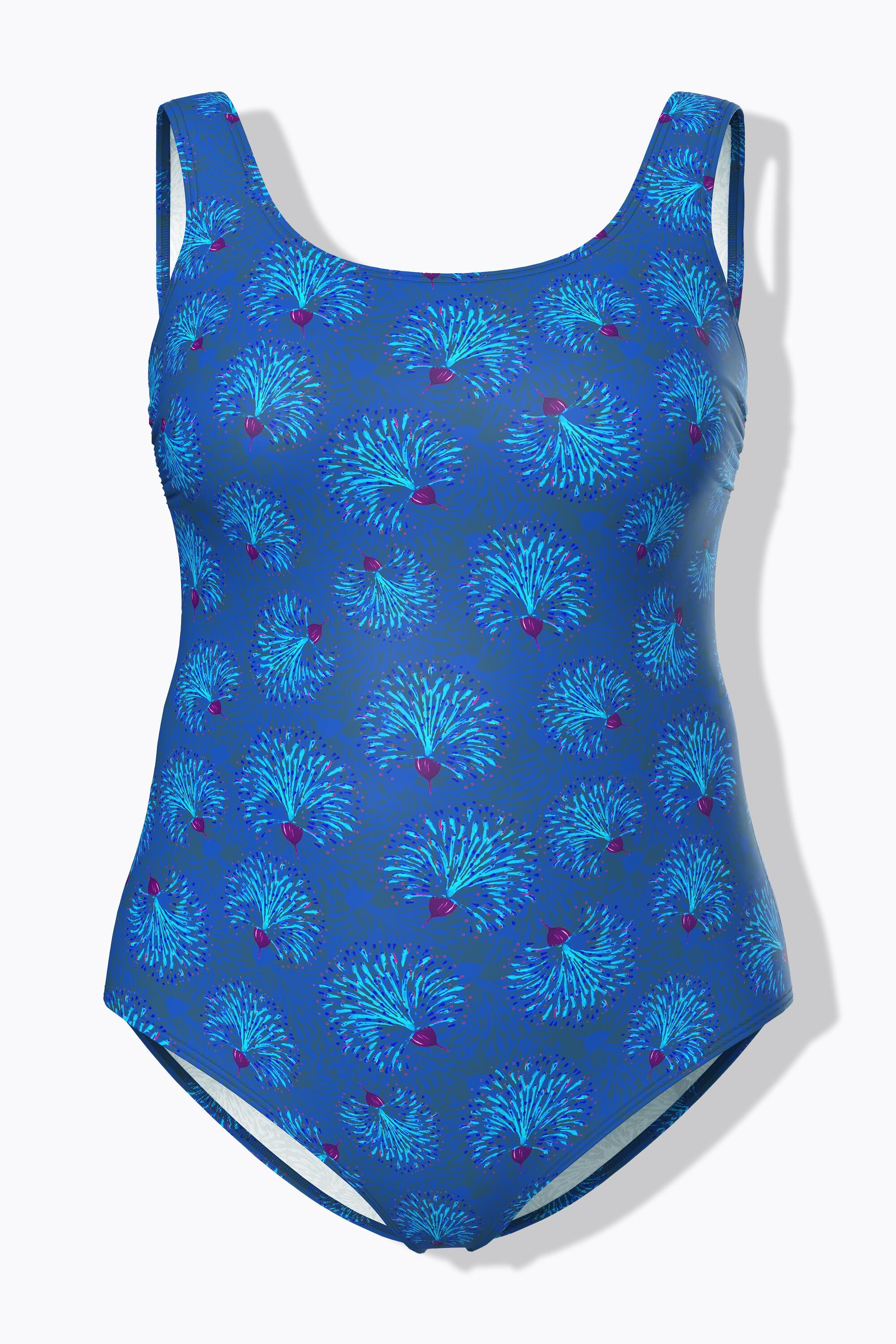 Femme Maillot de bain sans bonnets souples motif floral « feu d'artifice » 6/7