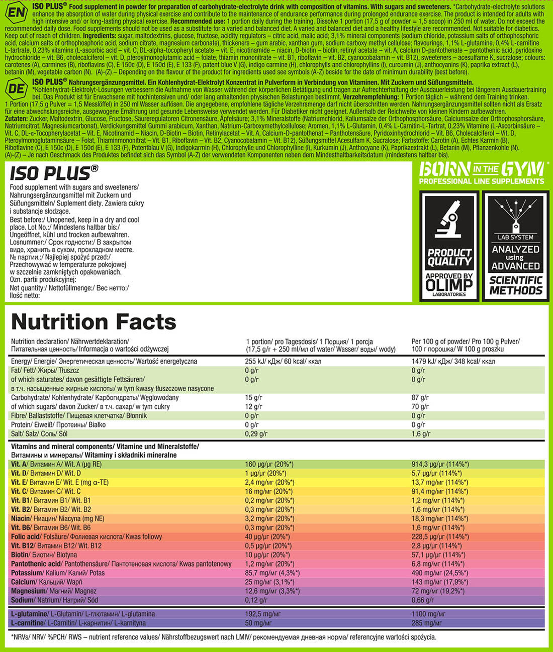 Olimp Iso Plus - 700g 3/4