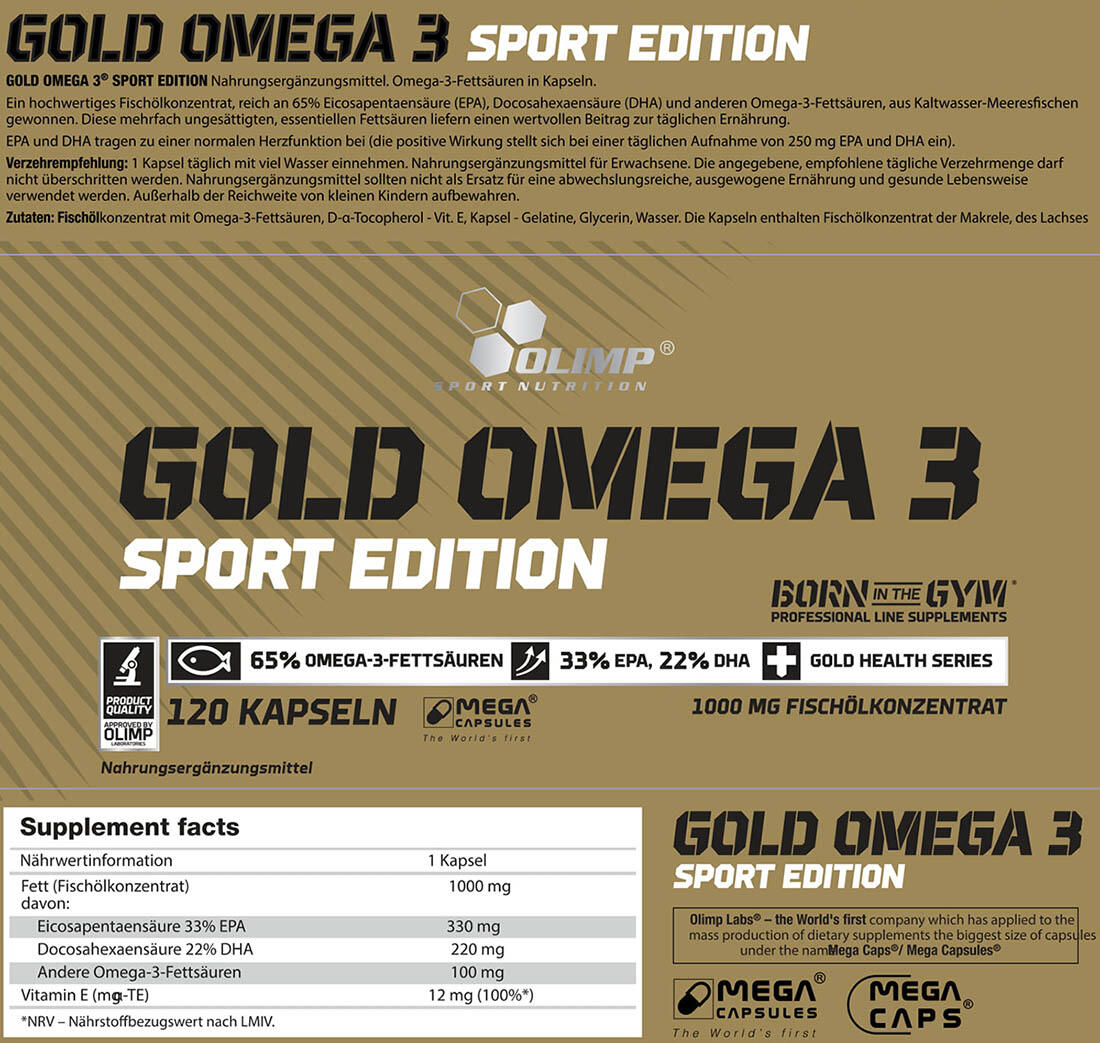 Olimp Omega 3 Sport Edition - 120 Kapsel 2/2