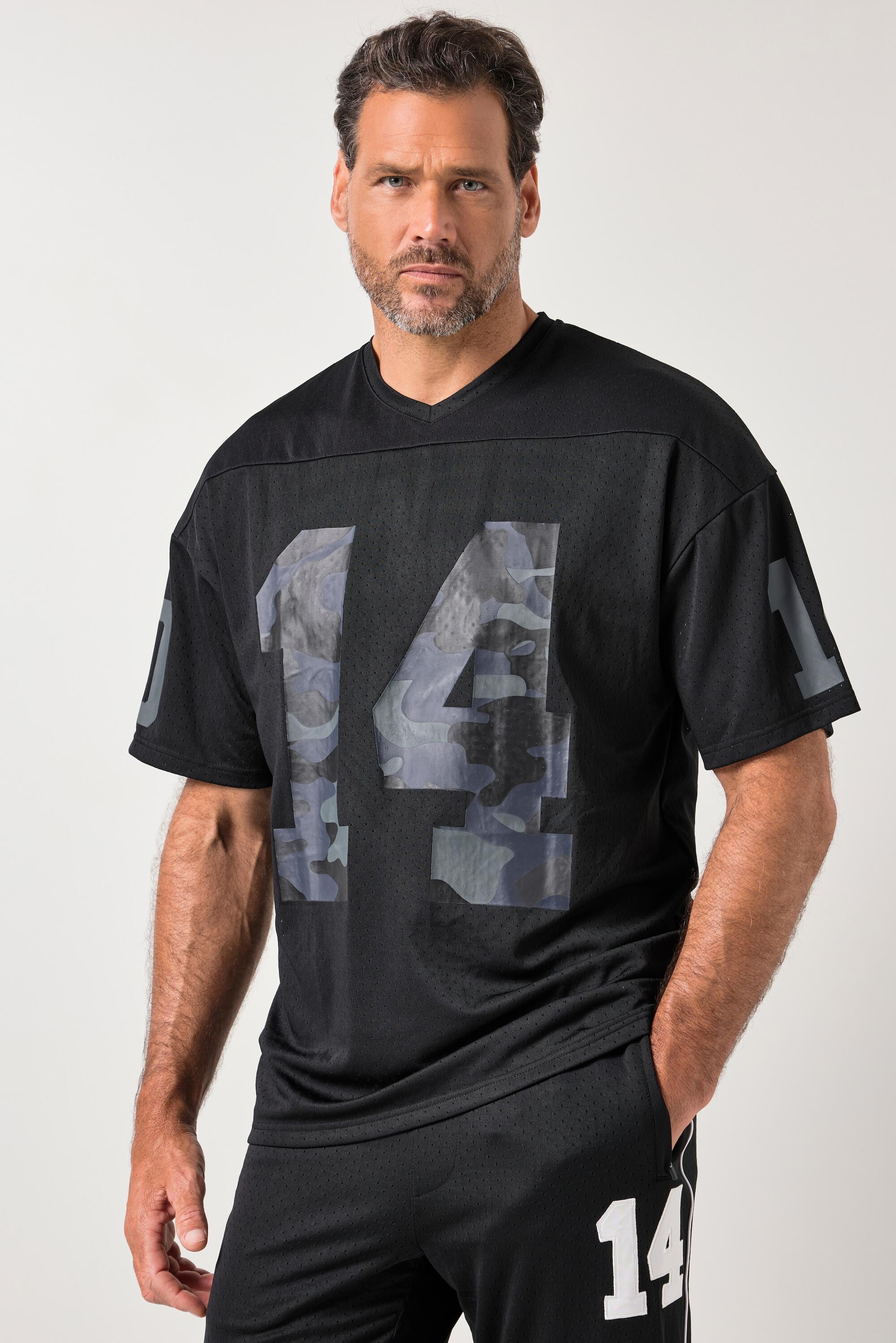 Hommes Maillot en mesh coupe oversize manches courtes et imprimés camouflage 1/6
