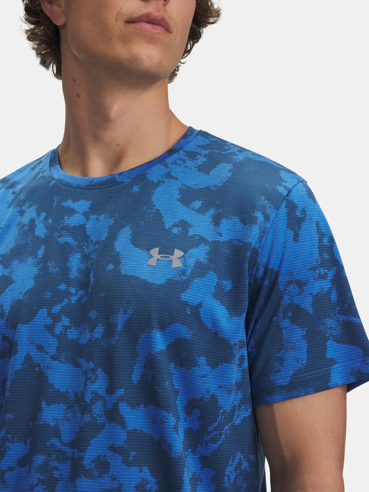 Férfi póló Under Armour UA Launch Printed SS-BLU 3/3