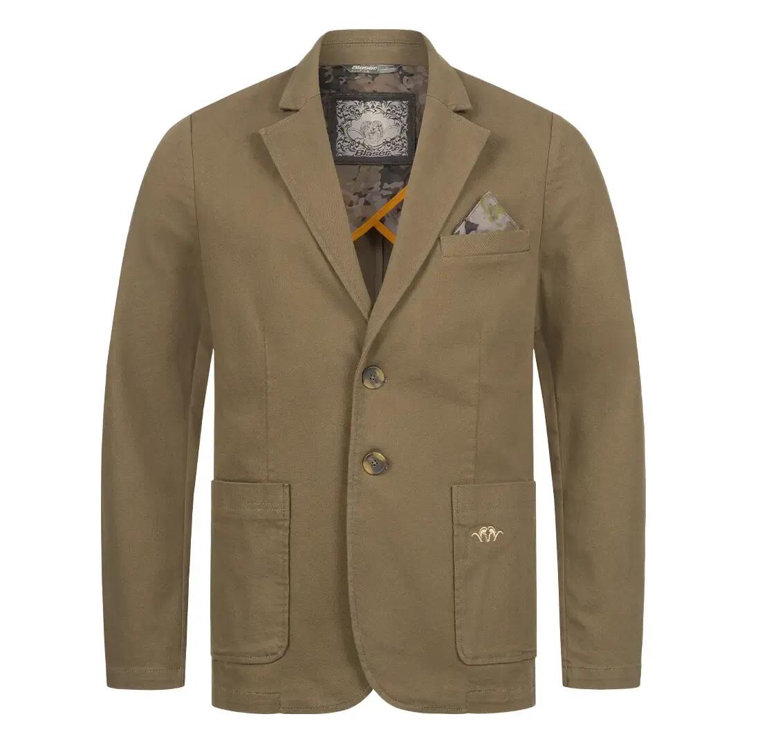 Sacou barbati Blaser denim strech bob dark olive 1/5