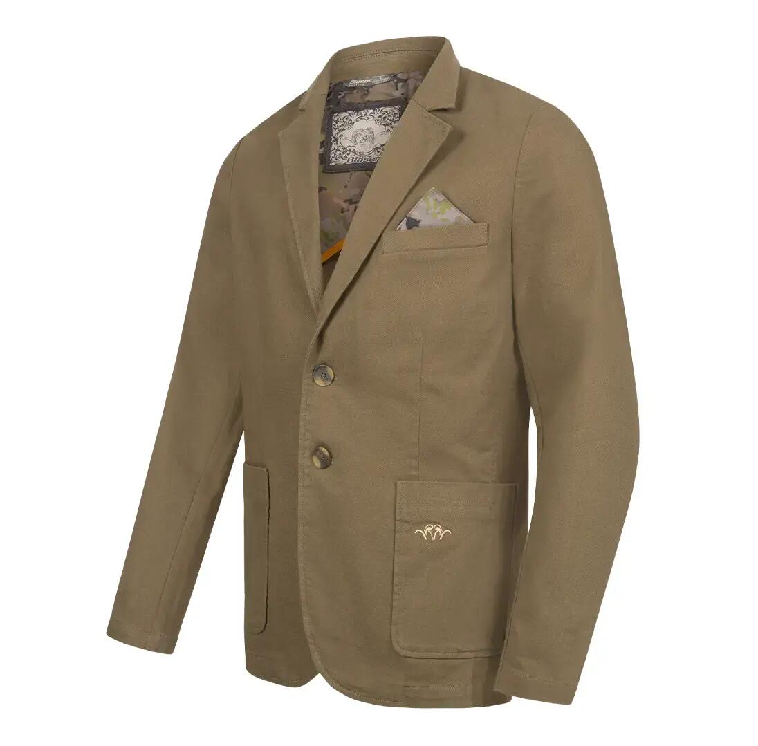 Sacou barbati Blaser denim strech bob dark olive 3/5