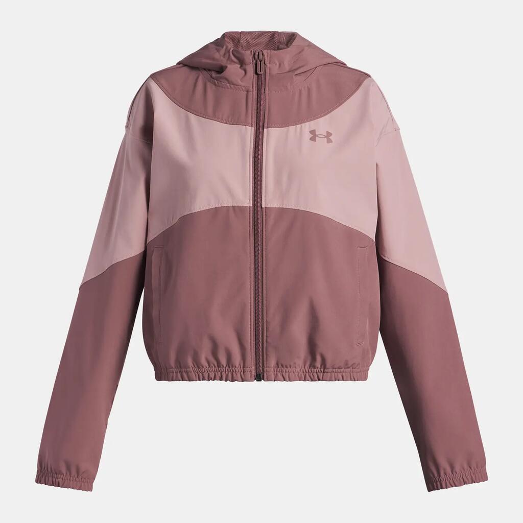 Girls' Jacket Under Armour UA Rival Woven HD Jacket-BRN