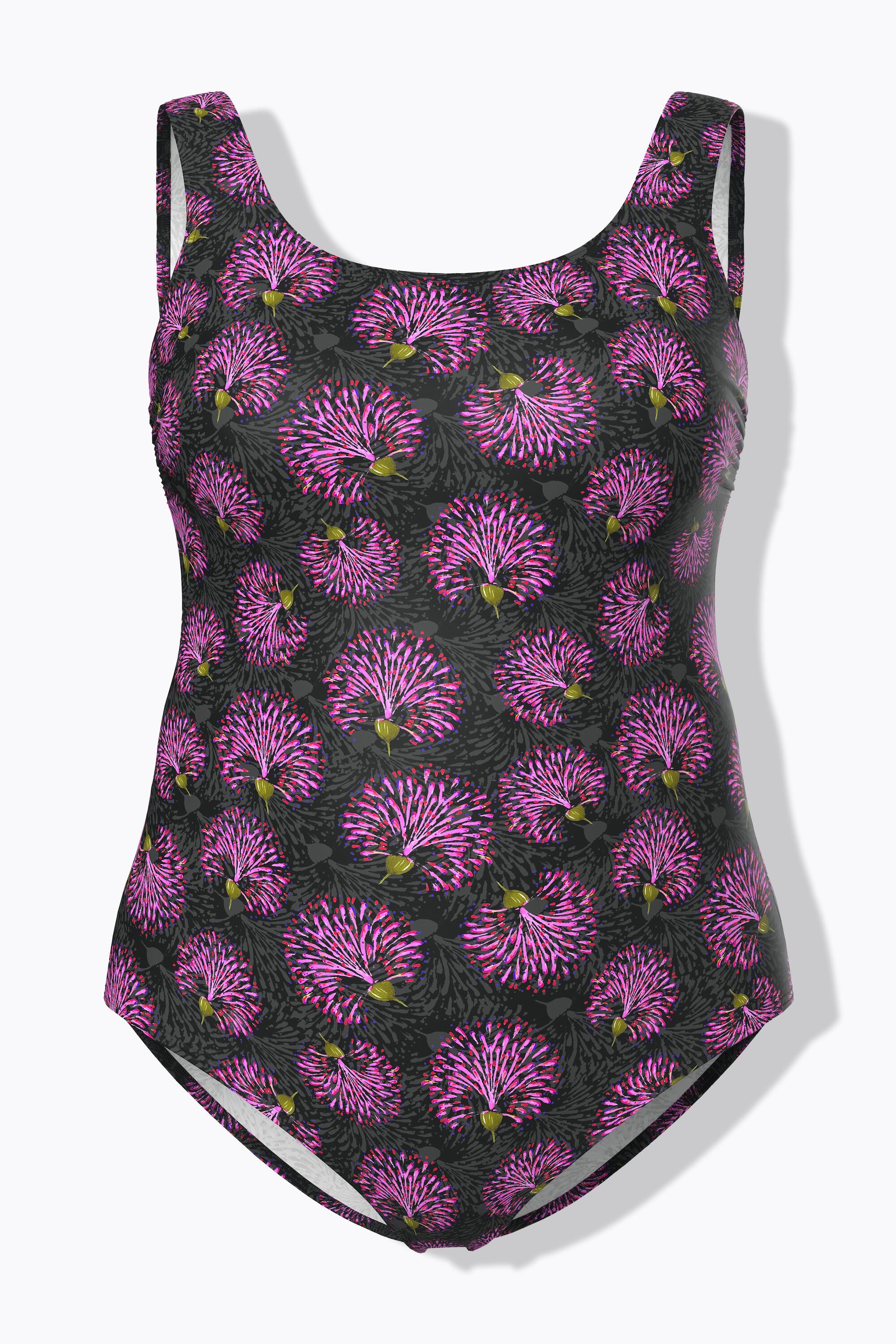 Femme Maillot de bain sans bonnets souples motif floral « feu d'artifice » 7/7