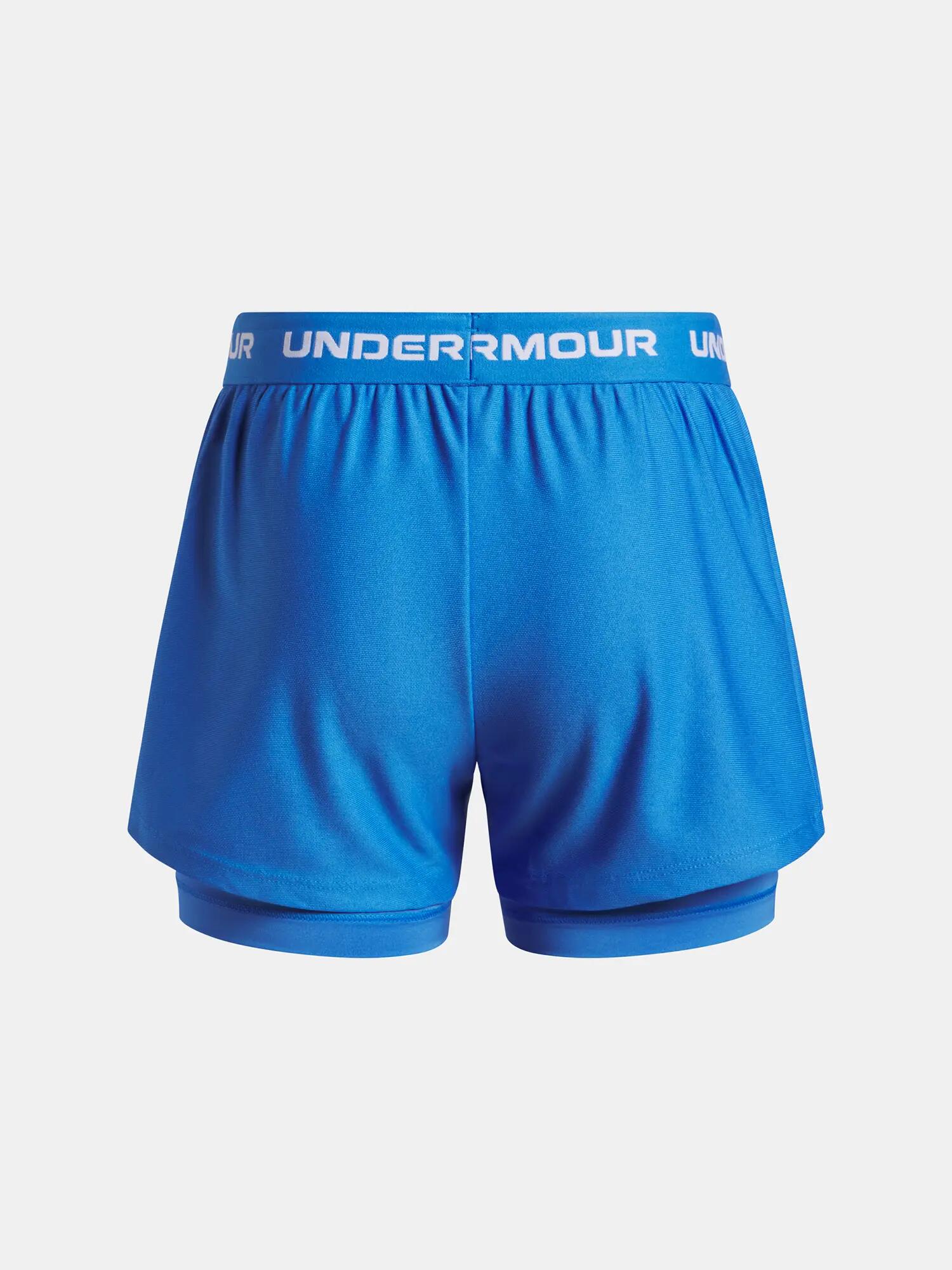 Lány rövidnadrág Under Armour UA Tech Play Up 2n1 Short-BLU 2/2