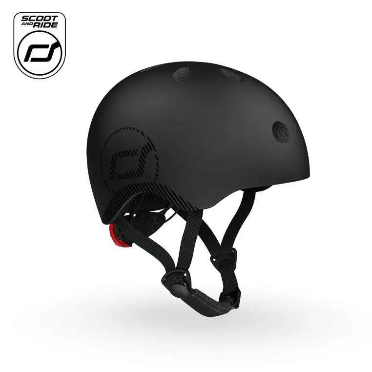 Scootandride Children's Helmet - M-L for Teens - Black