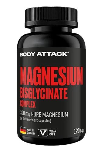 Body Attack Magnesium Bisglycinat 120 Kapseln