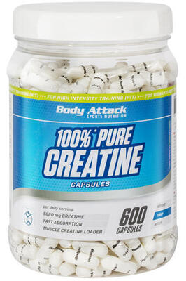 Body Attack 100% Pure Creatine (600 Kapseln)