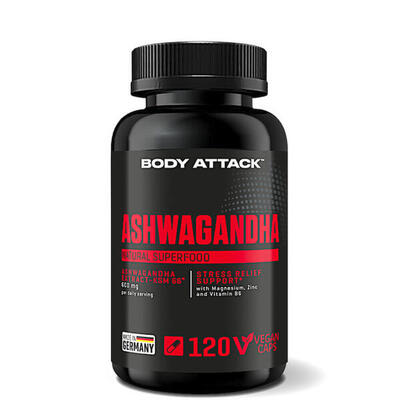 Body Attack Ashwagandha KSM-66 - 120 Kapseln