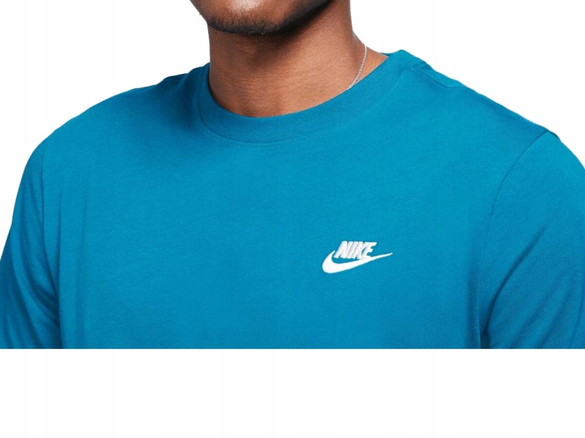 KOSZULKA męska NIKE AR4997-301 bawełniana niebieska bawełniana basic M 5/5