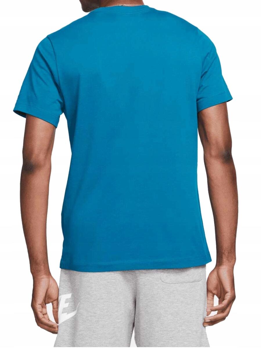 KOSZULKA męska NIKE AR4997-301 bawełniana niebieska bawełniana basic M 4/5