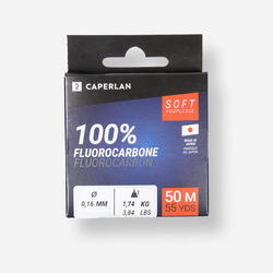 Seconde vie - FIL DE PÊCHE FLUOROCARBONE SOFT 100% 50M - EXCELLENT