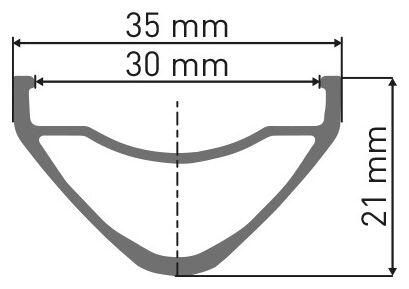 Jante DT Swiss FR541 584 mm (27.5" / 650B) Aluminium Noir 4/4
