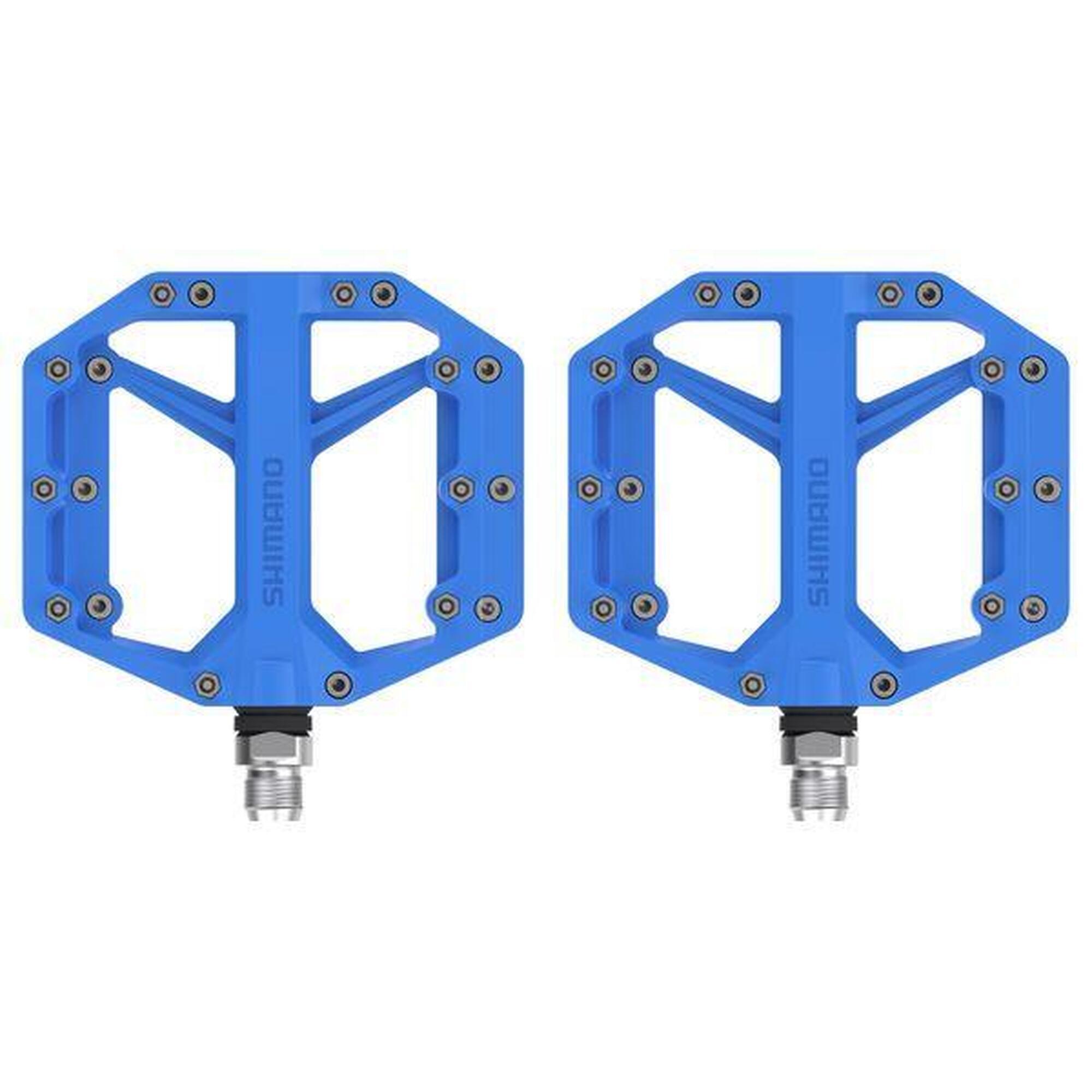 Shimano - Paire De Pédales Plates Shimano Pd-gr400 Bleu - Pédale - Bleu - Taille Unique - Decathlon