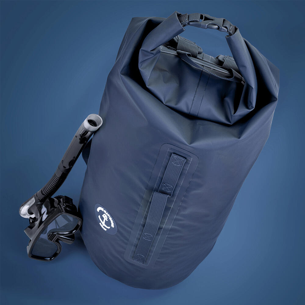 Waterdichte buisvormige rugzak 45L - VERSEAU Marine Nationale 3/3