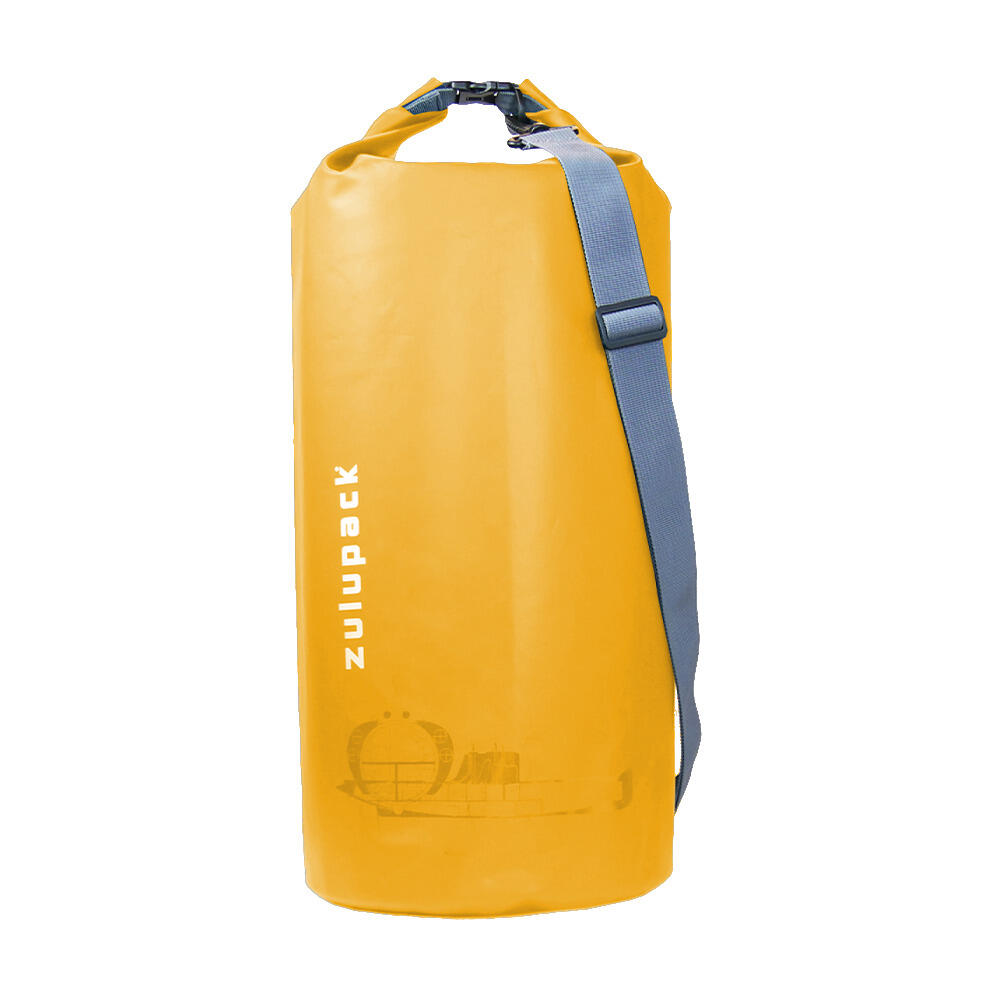 Zulupack - Sac Tube Étanche 15l Fond Transparent - Sac Étanche - Jaune - 15 L - Decathlon
